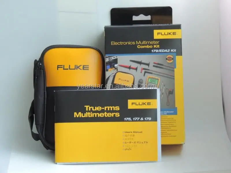 Manual and Automatic Ranging Ergonomic case with Integrated Protective Holster Series Digital Multimeters Fluke 179