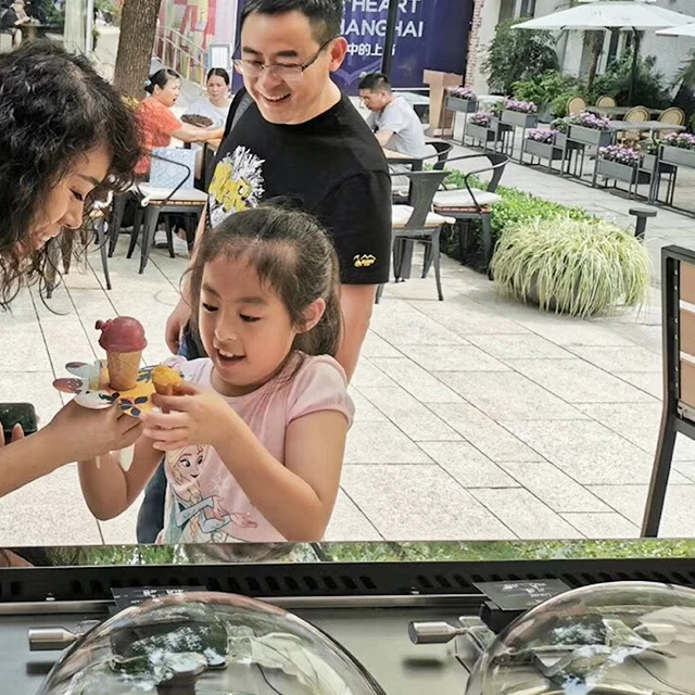 MOBILE FOOD Ice Cream Machine with Cart MILES GALAXY Pro V2 Commerical Ice Cream Maker  Gelato Machine 2 Flavors Batch Freezer