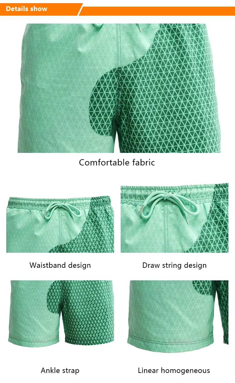 Men Female Color Changing Shorts Magical Change Discoloration Shorts Swimming Pants Quick Dry Beach Trunks Shorts753_voghion.com