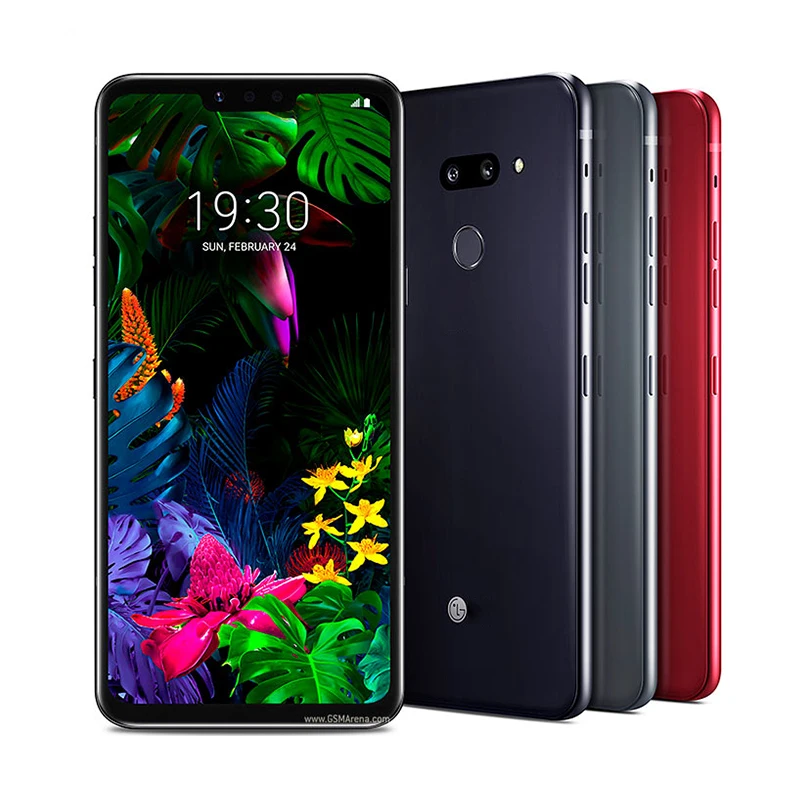 LG G8 ThinQ指紋オリジナルスマートフォン用,米国版,128GB 6GB RAM