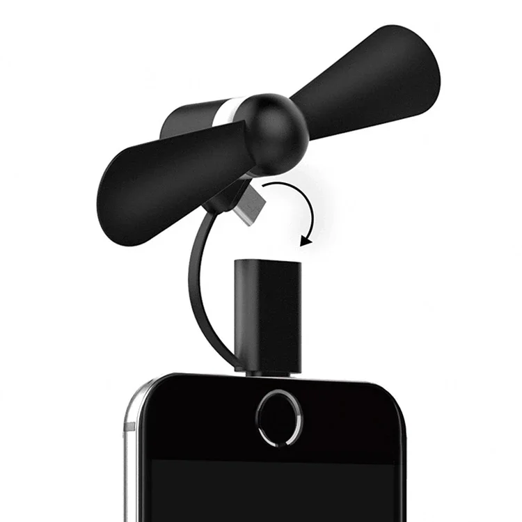 Custom Logo Handheld Outdoor Android Portable USB Type C Fast Cooling Travel Mini Fan for Cell Phones