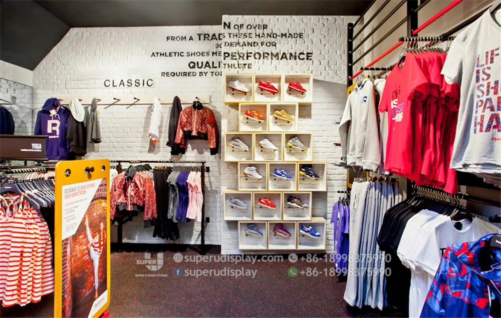 Source Small Sports Store Layouts Design Shoes Display Shelf Free