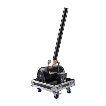 Topflashstar Confetti Machine Large Power 8-12M Co2 Confetti Blaster Ribbon Cannon BIg Confetti Machine With Flight Case