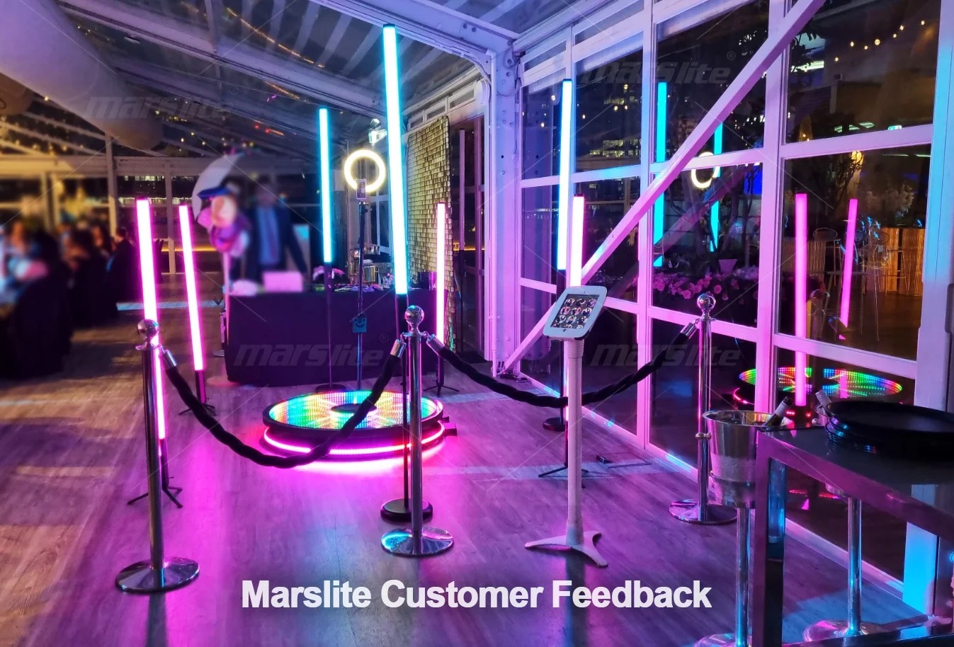 Portable IP65 Wireless Battery 360 Pixel Tube Barra Luminosa Led Wireless Led Tube DMX Club Party DJ Light Stage