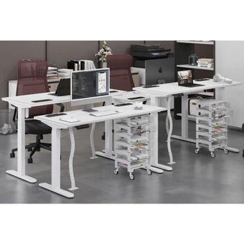 Modern Ergonomics Learning Office Desk Two person Vertical Electric Adjustable Height Office Desk