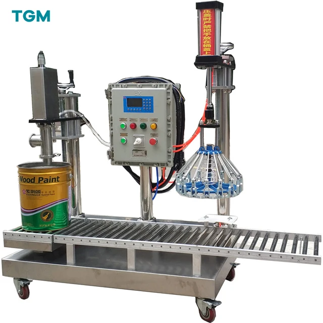 1-5 Liters Coatings Filling Machine Paint Capping and filling machine