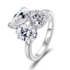 10K solid gold lab diamond ring