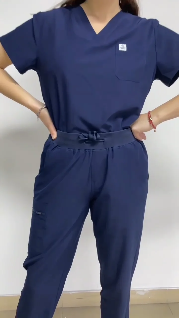 Hospital Scrubs Uniforms Nursing Female Top Jogger Scrubs Sets Hospital