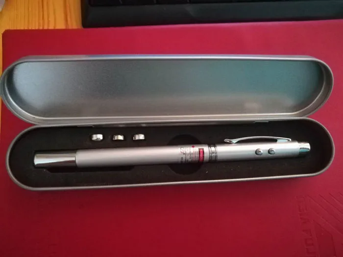 4 In 1 Retractable Laser Pointer Telescopic Antenna Teaching Pointer