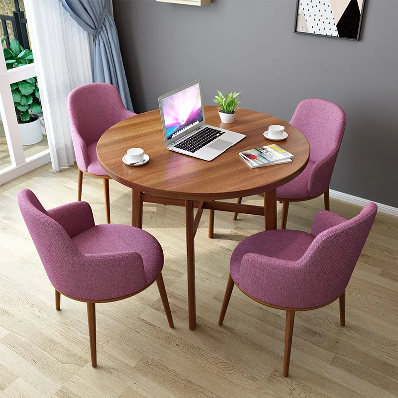 Good Quality Round Minimalist Small Furniture Dining Table Set