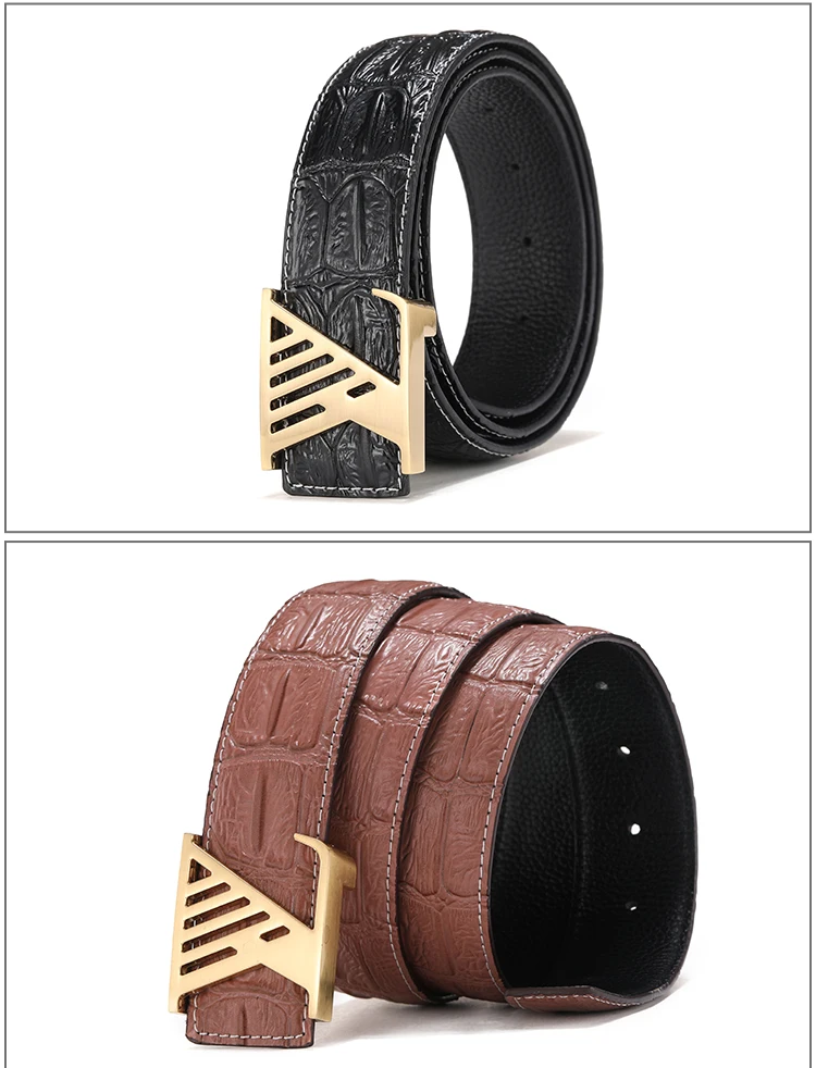 2023 Wholesale Luxury Designed Brands Customized Belt Advanced Leather