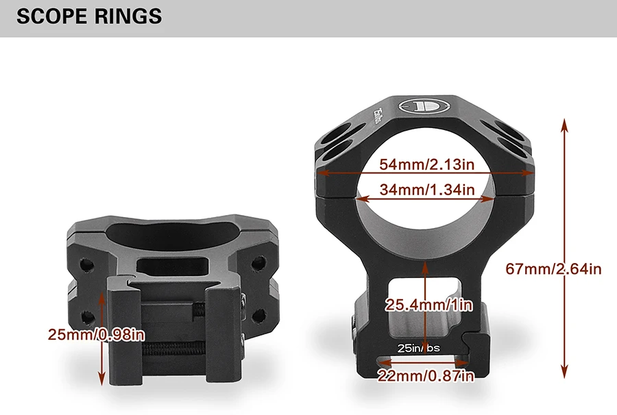 Discovery Optics Hunting Tactical Shooting Scope Reticle Shockproof ED ...