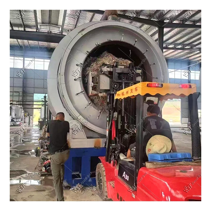Fully Continuous Waste Tyre Pyrolysis Plant Rubber Pyrolysis Machine Tire Rubber Recycling Pyrolysis Machine