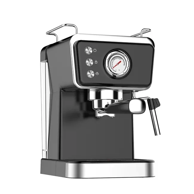 Stainless Steel Cookworks Espresso Machine With Frother High