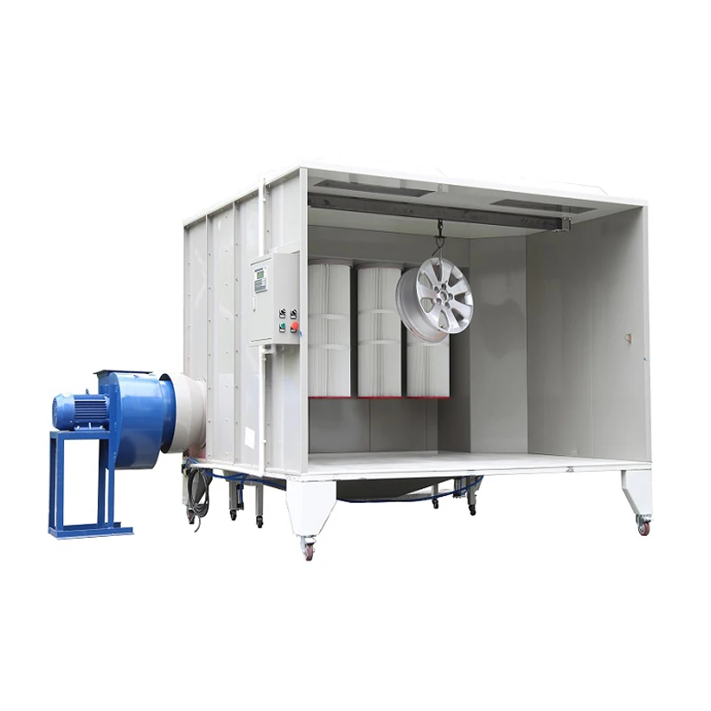 Spray Booth Recycle Powder Coating Chamber with Filters