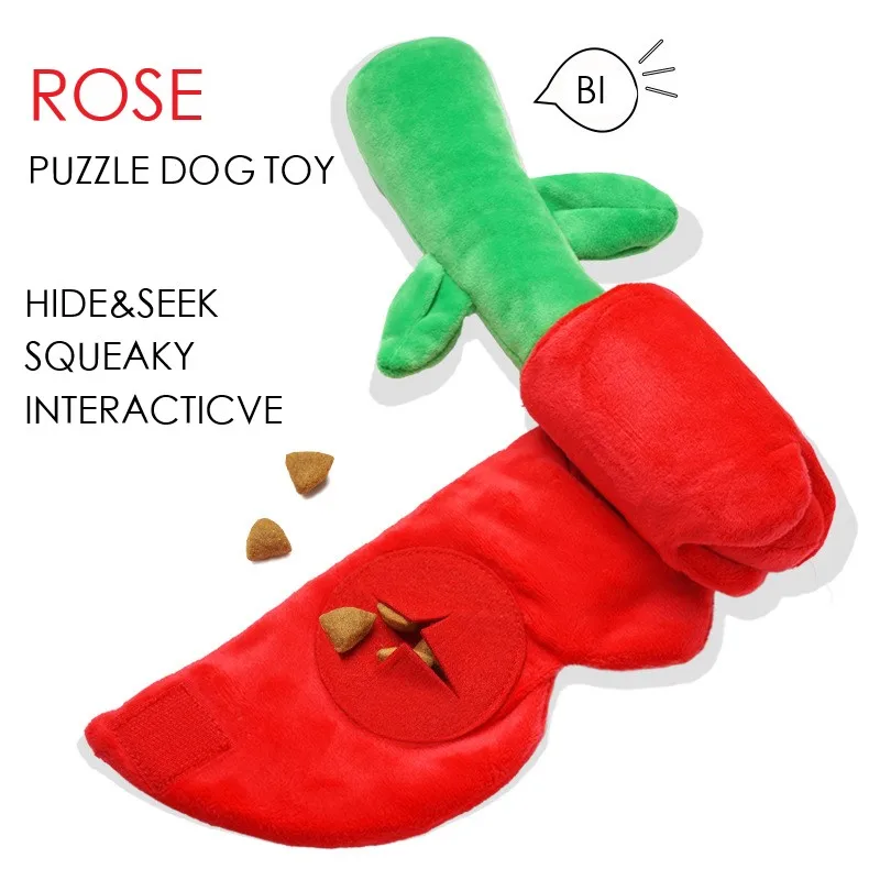 Durable, Eco-Friendly Dog Chew Toy - Rose Plush Hide and Seek Durable, Eco-Friendly Dog Chew Toy - Rose Plush Hide and Seek