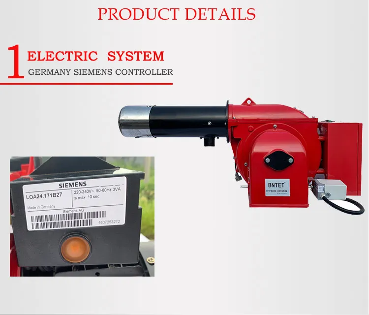 Hho Burner Hydrogen Gas Steam Boiler Industrial Gas Burners Aluminum Melting Pots For Heating