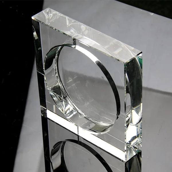 Factory Custom Crystal Hand Cut Glass Ashtray Crystal Pipe Ashtrays Engraved Crystal Ashtray with Customized Design