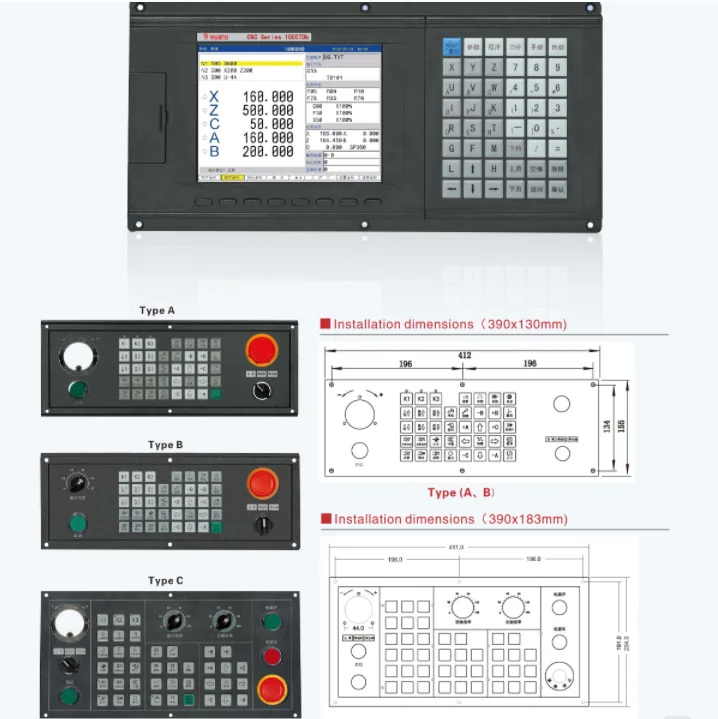 Cheap Closed Loop Cnc Controller 3 Axis Cnc Milling Center - Buy Cnc ...