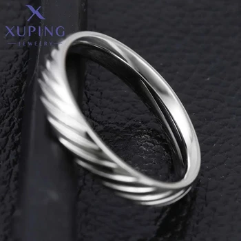 13981 XUPING JEWELRY Stainless Steel Fashion Ring For Men Women Couple Fine Rings Set Simple Rings