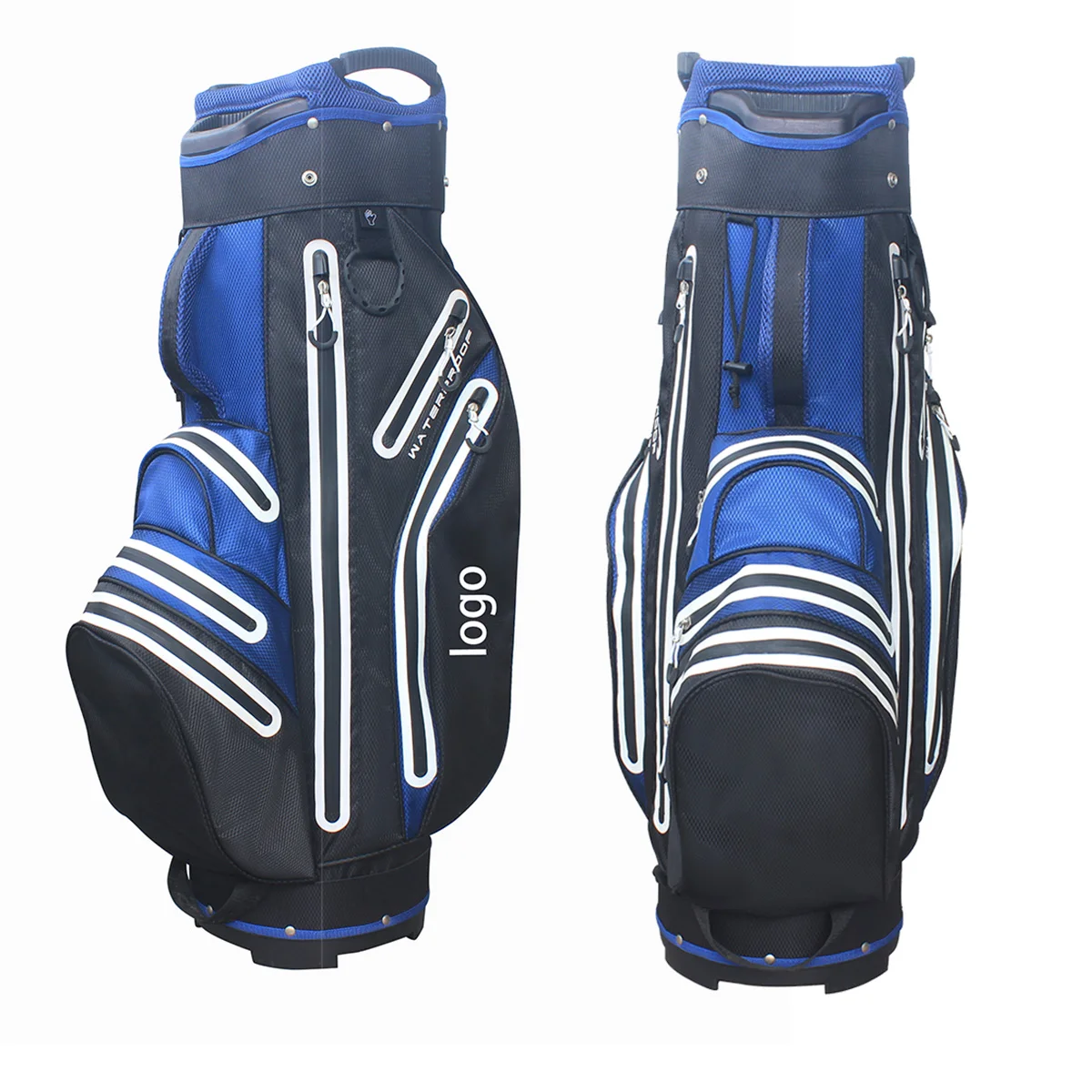 14 Dividers Water Resistant Dual Carry Strap Golf Cart Bag Manufacturer