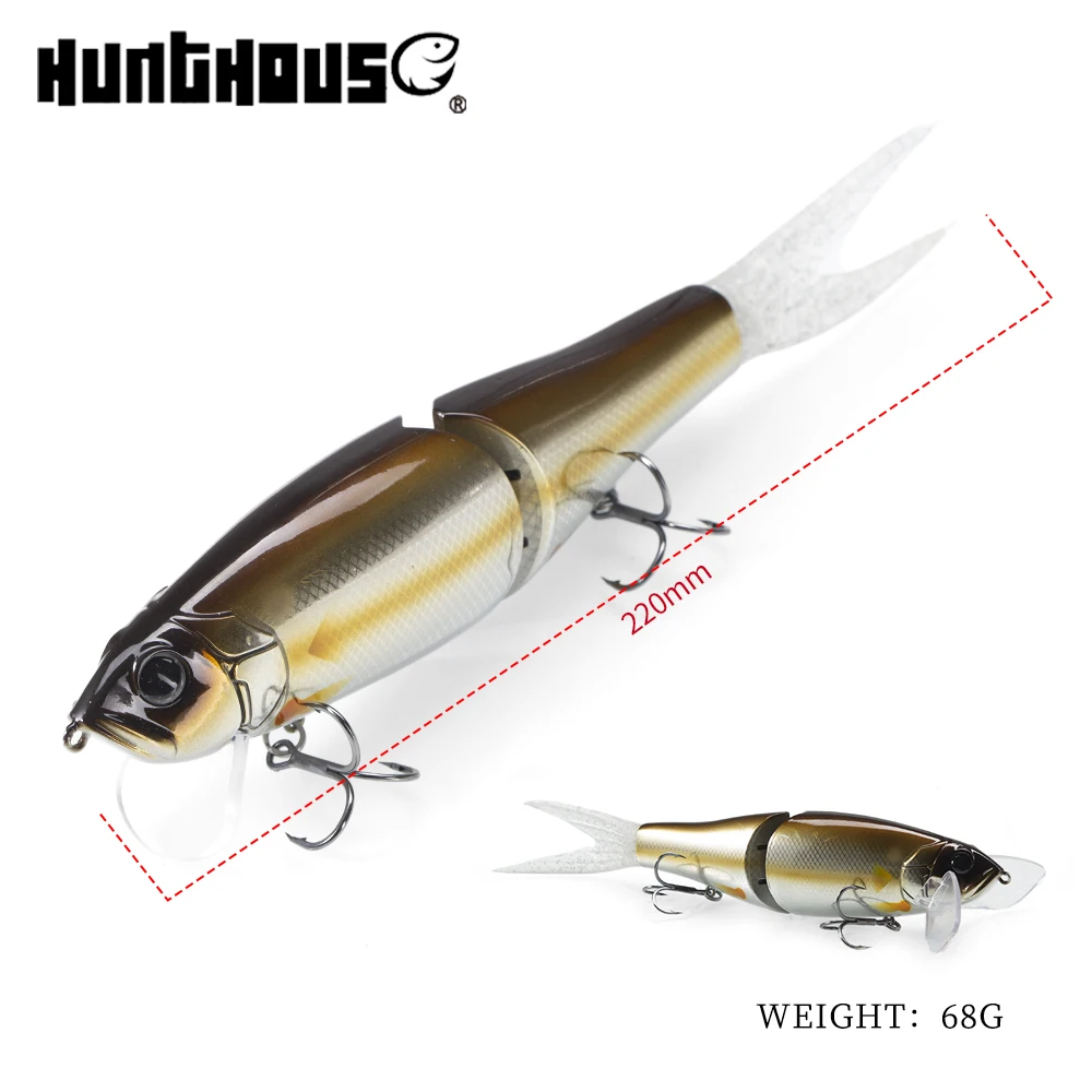 High Quality 3d Eyes Wobbler Hard Lure Swimbait Artificial Bait 220mm