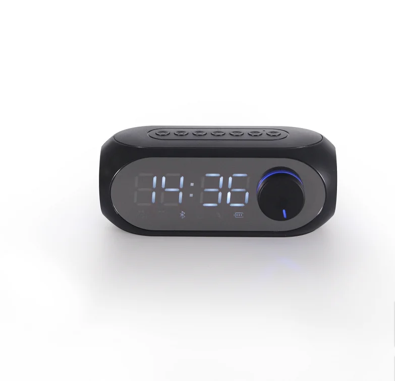 Reloj despertador inteligente con pantalla LED, compatible con Bluetooth  5,0, altavoz, Radio FM, luz colorida, tarjeta TF, MP3, reproducción de  música, reloj de Mesa 2 - AliExpress