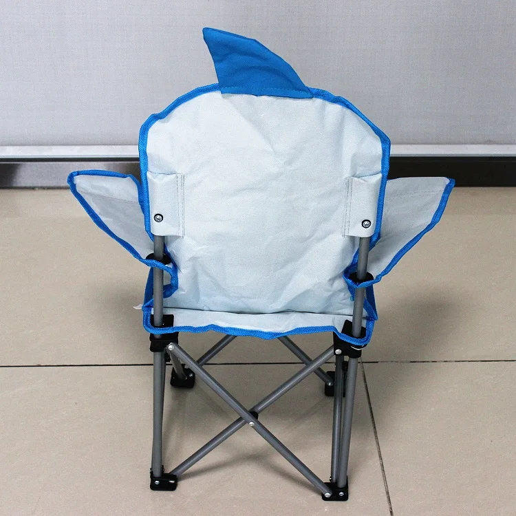 Relax Fishing Blue Shark Pattern Comfortable Folding Tourist Chair