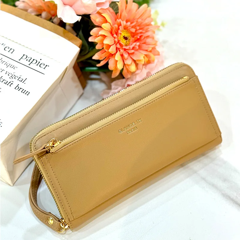 Женский кошелек в Корейском стиле многоцелевой держатель для карт длинный высококачественный клатч