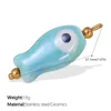 Pj357lbg light blue ceramic pendan-Gold