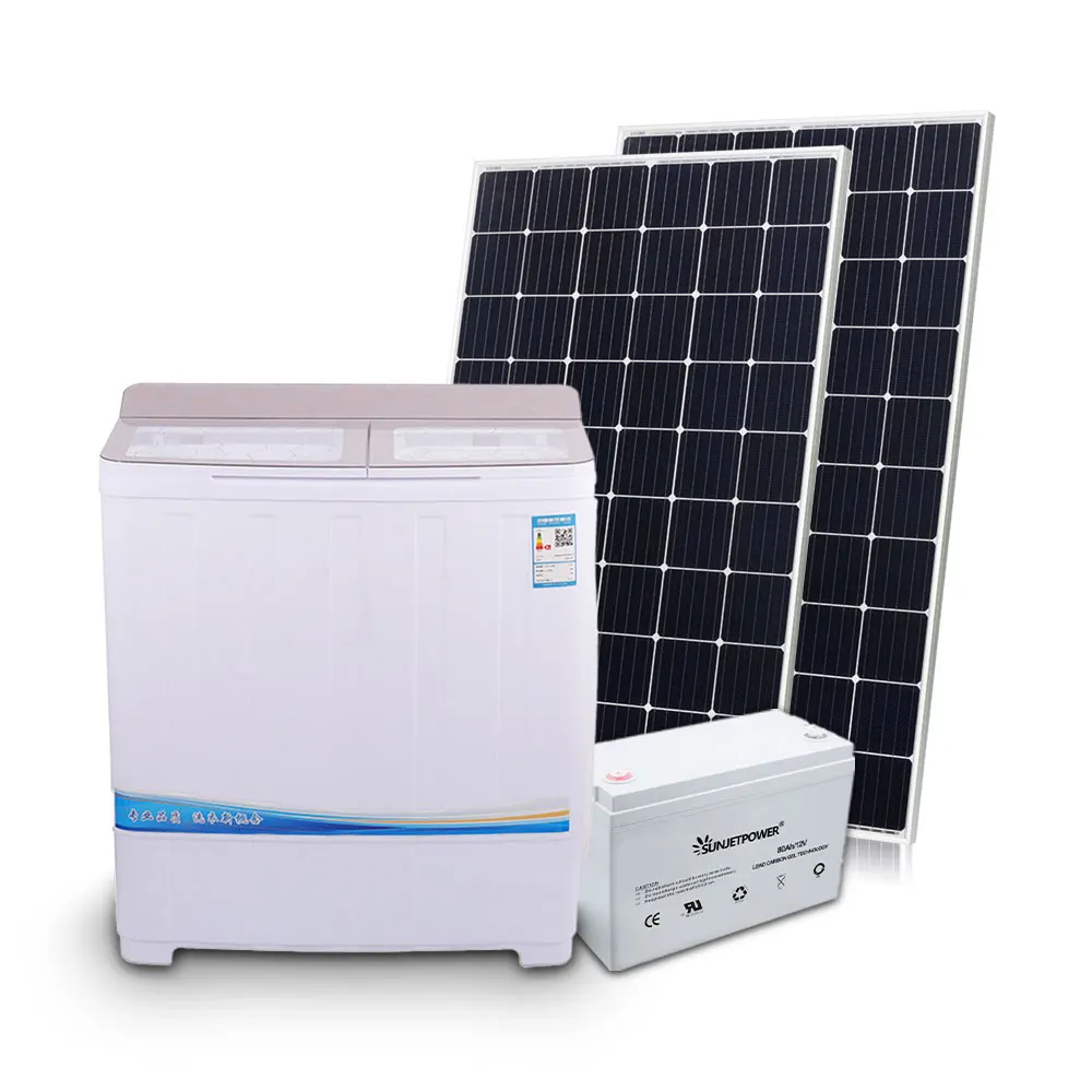 Low Price Energy Saving Solar Powered Solar Washing Machine 12V Twin Tub  for Home