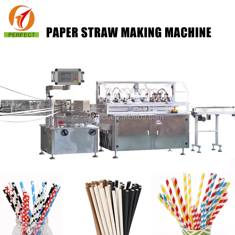 Fully Automatic Edible Paper Drinking Straw Cutter Making Machines Line of Paper Straw Making Machine