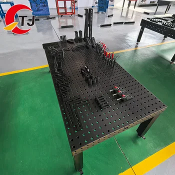 Heavy-Duty 3D Welding Table 200mm Thickness Anti-Warping Cross Braces Shipbuilding Grade