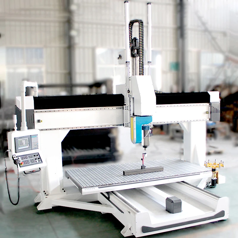 5 Axis Wood Cnc Router Machine for 3d 4d 5d Works Art Statue Wood Carving 5 Axis Cnc Price