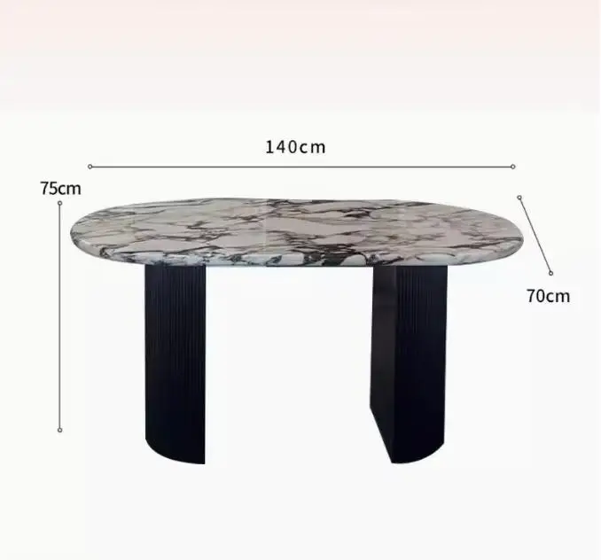 product customized luxury calacatta viola marble coffee table modern design style low plinth for living room-6