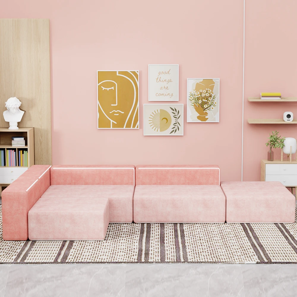 High Resilience Sponge Sectional Living Room Sofa Living Room Modular