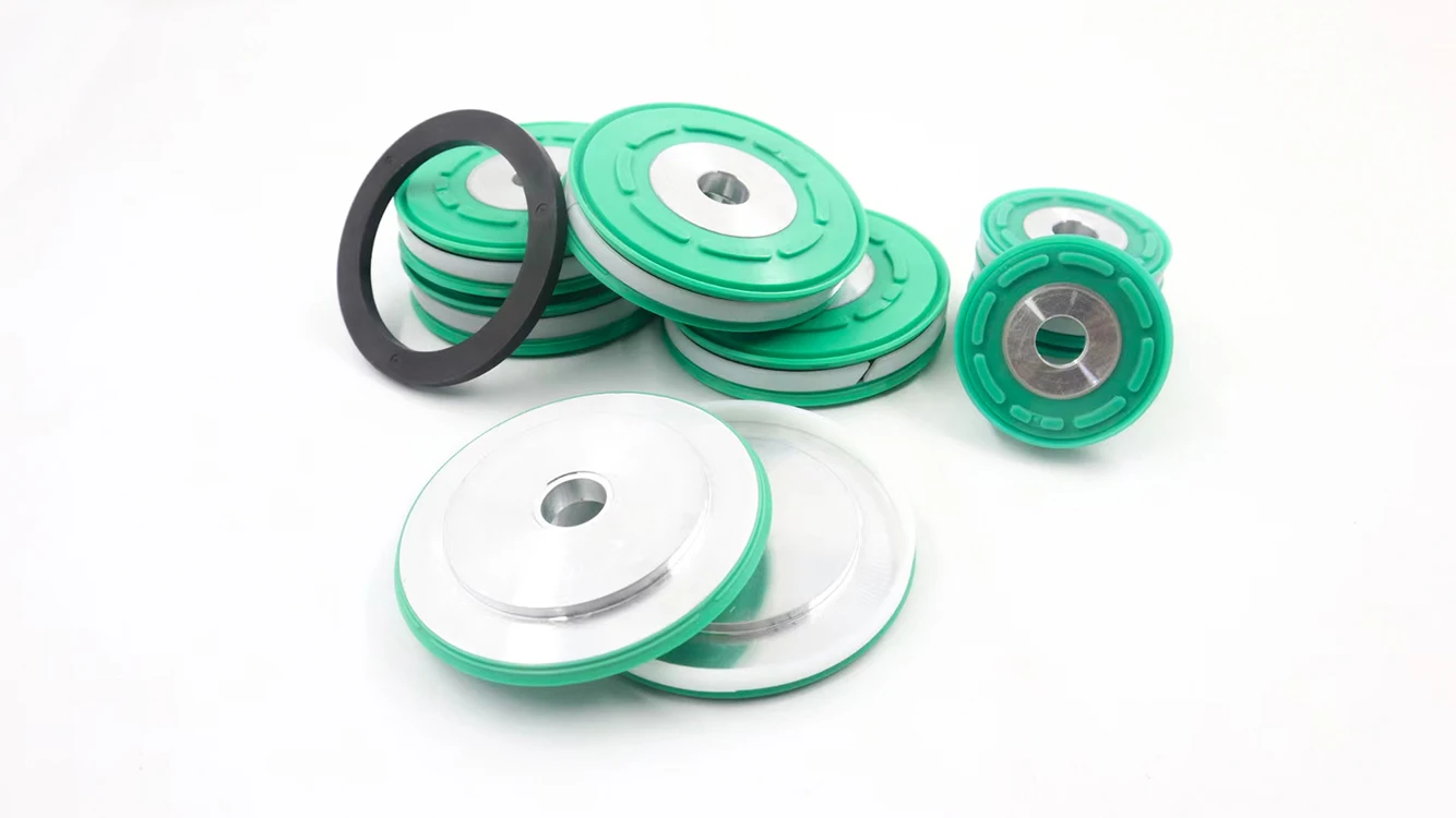 Blue Polyurethane KASTAS - K58 MAGNETIC PISTON-DOUBLE ACTING SEAL 30 to 125 MM Cylinder Piston SEAL Kit DSBC DPRS