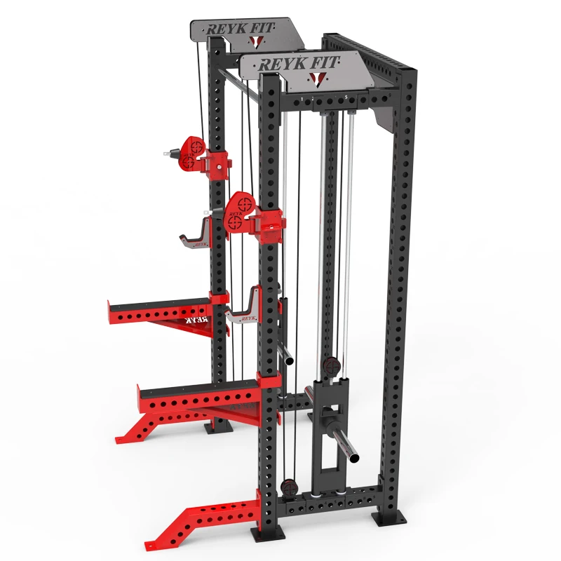 Multi-Gym Plate Loaded  Multi Function Smith Machine Steel Equipment Cable Crossover Fitness Machine Chest Squat Legs Home Use