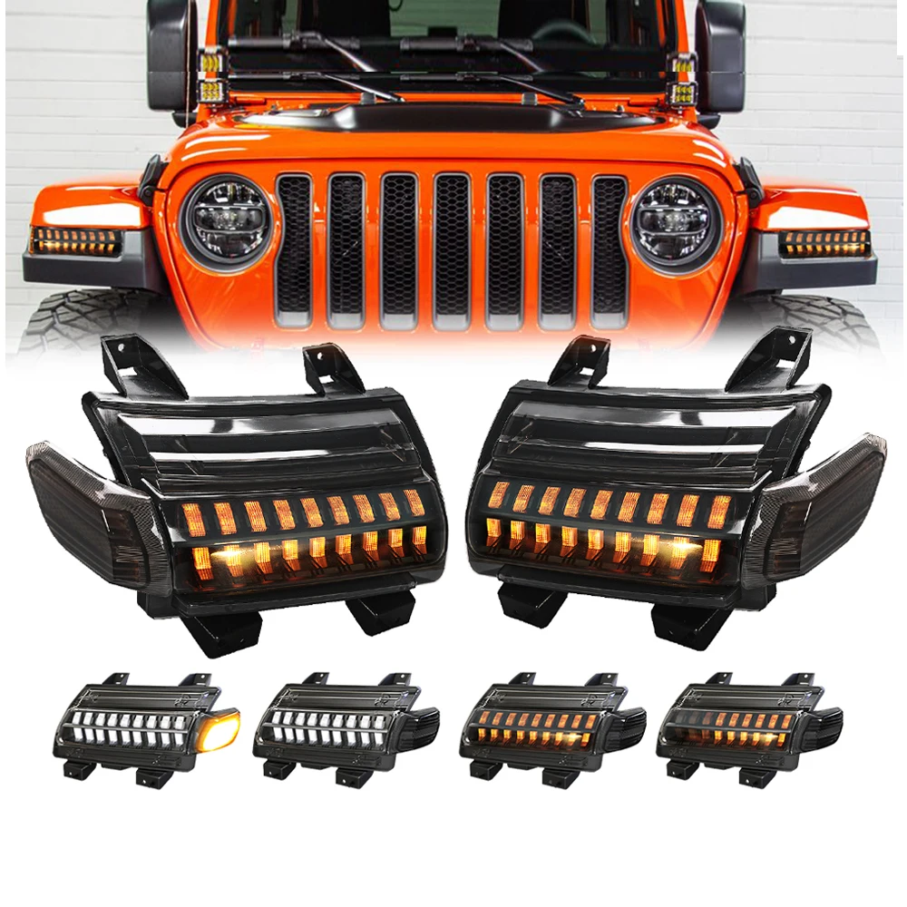 ユニバーサルカーサイドマーカーインナーフロントリアLEDフェンダー