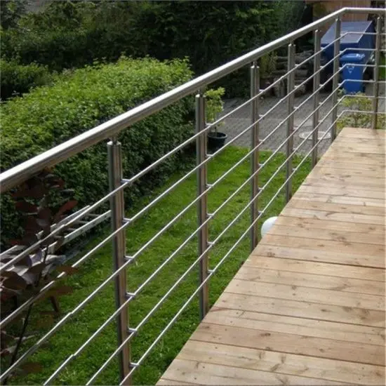 High Quality Stainless Steel Satin Finish Dia 12mm Rod Outdoor Deck Railings