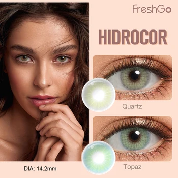 Free Freshgo HIDROCOR Eye Soft Lens Natural Colored Contact Lenses Wholesale Cosmetic Contacts Lentille De Couleur Naturel