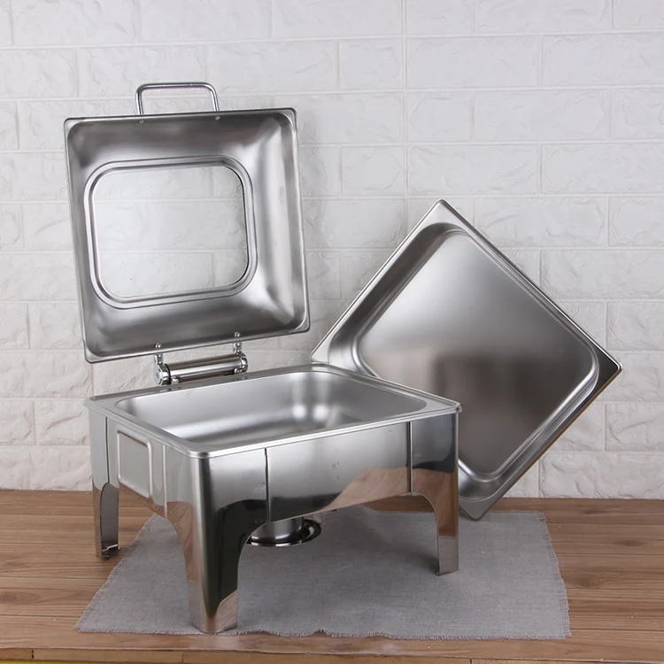 China Good Quality Chafer Dish Buffet Set Hotel Automatic Hydraulic Dining Stove Food Warmer Set Stainless Steel Chafing Dish_1