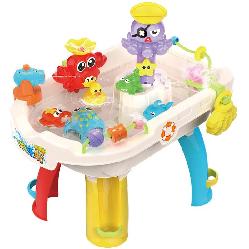 Забавные Животные душ игра Дети ванная комната рыба брызги воды Настольная детская рыбалка игрушки