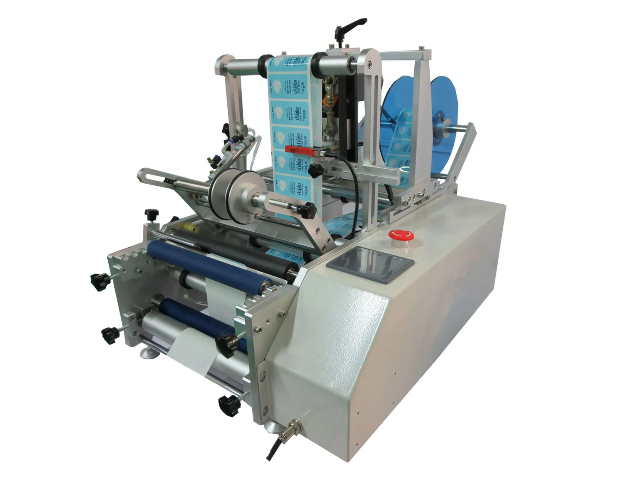Automatic Round Bottle Flat Bottle Two Sides Two Sticker Labeling Machine Double Sides for Plastic Round Bottle