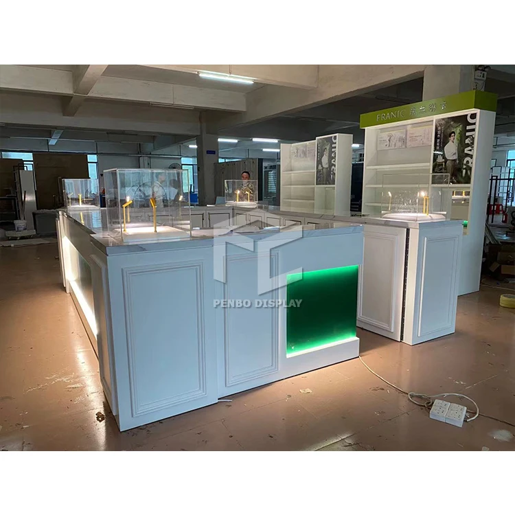 Customized Perfume Display Kiosk With Led Light for Perfume Store