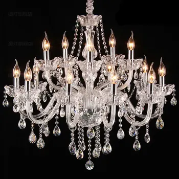 Modern transparent crystal chandelier luxury living room glass manufacturers ceiling lamp chandeliers