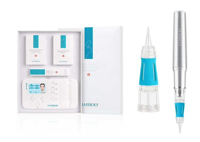 FAMISOO Permanent Makeup Machine Good Quality Scalp White Rotary for Beginners Eyebrow Permanent Makeup Tattoo Machine
