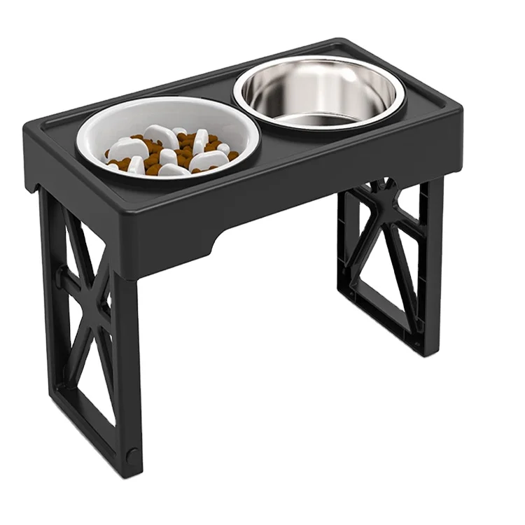 Jh-Mech Dog Bowl Stand Adjustable 3 Heights Metal Raised Standing Dog Bowls  - China Raised Standing Dog Bowls and Metal Raised Standing Dog Bowls price