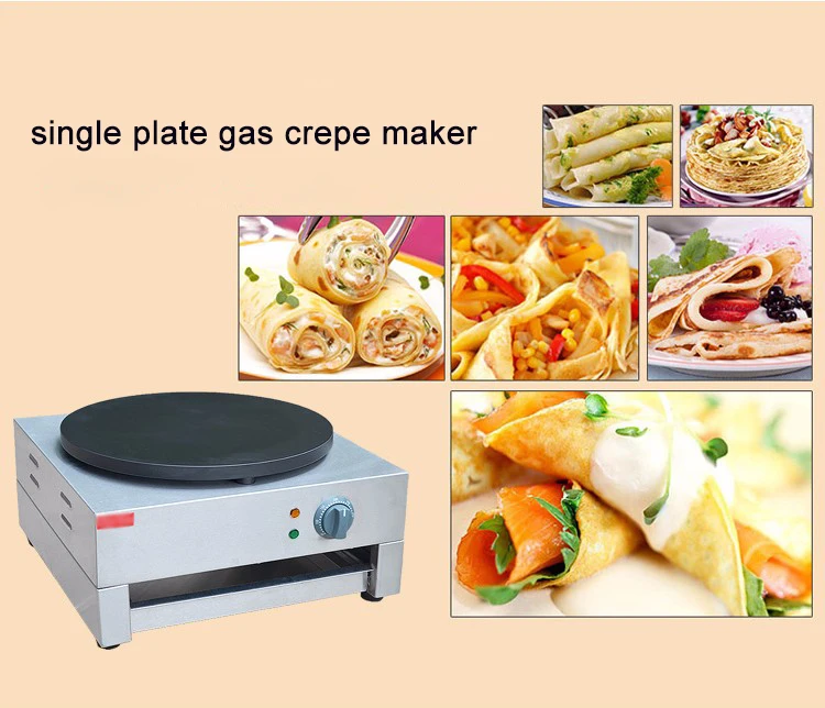 Высокопрочное коммерческое кухонное оборудование, одноголовочная электрическая блинница