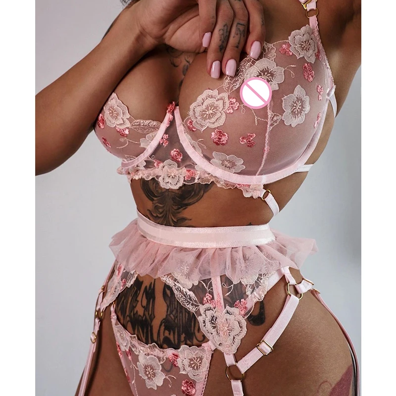 Ladies Cheap Sexy Lingerie Embroidered Lace Nightwear Sleepwear Sexy Dessous Candy Transparent Lingerie Ladies Cheap Sexy Lingerie Embroidered Lace Nightwear Sleepwear Sexy Dessous Candy Transparent Lingerie